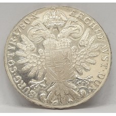 AUSTRIA 1780 . MARIA THERESA . SILVER PROOF . BETTER CONDITION